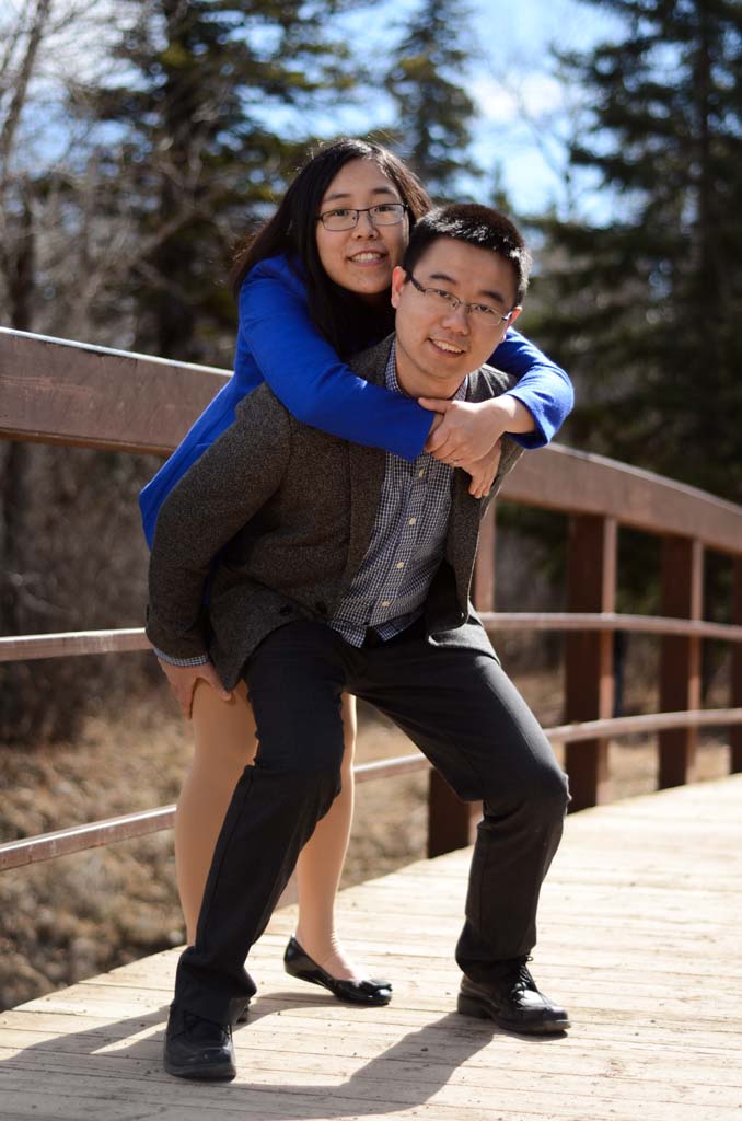 Shooting pre-wedding photos with Yifan and James around Calgary on Saturday, April 8, 2017. Yin and James will be getting married in China in May. (Photo by Sam Hefford/SAIT)